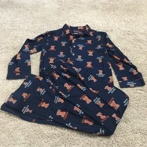 Fighting Illini Illinois boys size 12/14 large flannel pajamas
